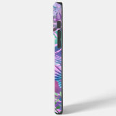 虹色の熱帯葉の、名前の白い星、ピンク Case-Mate iPhoneケース (裏面 / 左)