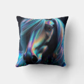 虹色の特徴を持つ馬 クッション (裏面)