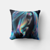虹色の特徴を持つ馬 クッション (正面)