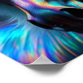 虹色の特徴を持つ馬 ポスター (角)