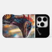 虹色の猛禽の視線 iPhoneケース (裏面横)