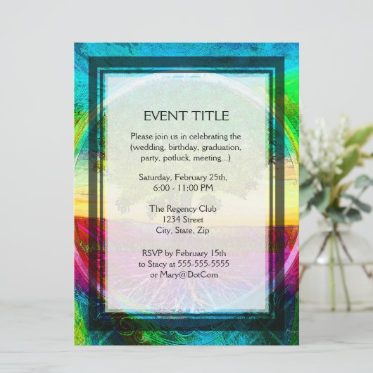 虹色の生き物の木 招待状 (スタンド正面)