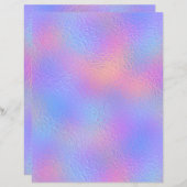 虹色の疑似ホイルスクラップブックペーパー No. 80 (正面/裏面)