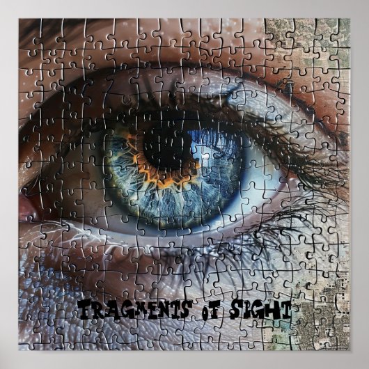 虹色の目のパズル ポスター (正面)