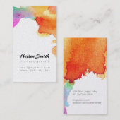 虹色の真珠の終わりを用いるモダンな名刺 名刺 (正面/裏面)