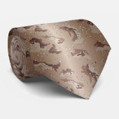 虹色の砂漠迷彩柄タイ ネクタイ (ロール)