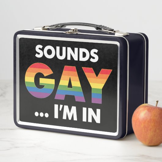 虹色の私 LGBTQプライド メタルランチボックス (インサイチュ)