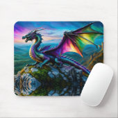 虹色の竜が彼の土地を守る マウスパッド (マウス)