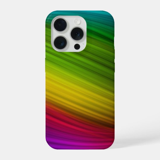 虹色の素晴らしいスペクトル iPhoneケース (裏面)