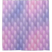 虹色の紫とピンク シャワーカーテン (正面)