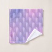 虹色の紫とピンク バスタオルセット (ウォッシュタオル)