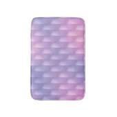 虹色の紫とピンク バスマット (正面縦)