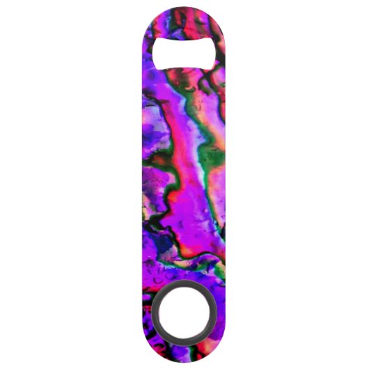 虹色の紫のピンクの青のマーリング美 スピード栓抜き (裏面)