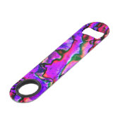 虹色の紫のピンクの青のマーリング美 スピード栓抜き (裏面アングル)