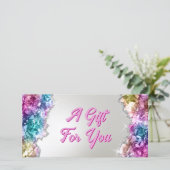 虹色の結晶のギフト証明書 (スタンド正面)