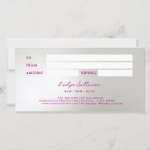 虹色の結晶のギフト証明書 (裏面)