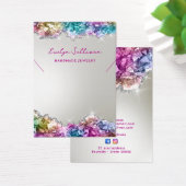 虹色の結晶のネックレスディスプレイカード (デスク)