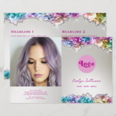 虹色の結晶の二折パンフレット (正面/裏面)