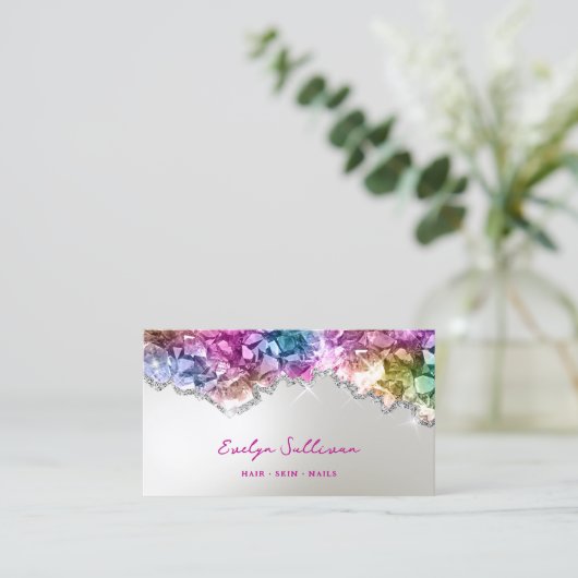 虹色の結晶の名刺 名刺 (スタンド正面)
