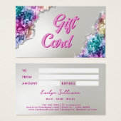 虹色の結晶ギフトカード (正面&裏面)