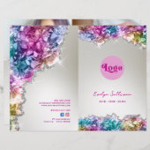 虹色の結晶サービスメニューカタログ (正面/裏面)