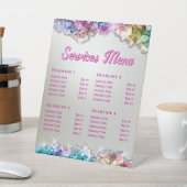 虹色の結晶サービスメニュー 台座サイン (インサイチュ)