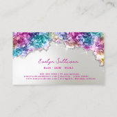 虹色の結晶フェイク箔名刺 名刺 (裏面)