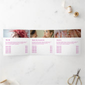 虹色の結晶3折パンフレット 三つ折りカード (内部)