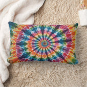 虹色の絞り枕 ランバークッション (ブランケット)