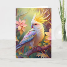 虹色の翼のオカメインコ ファンタジー・バード