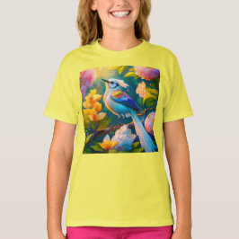 虹色の翼を持つカケス幻想の鳥 Tシャツ