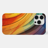 虹色の背景デザイン iPhoneケース (裏面横)