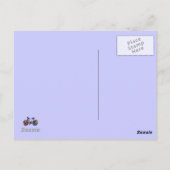 虹色の自転車クール色 ポストカード (裏面)