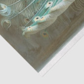 虹色の色の孔雀のデコページ 薄葉紙 (詳細)