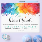 虹色の色移動したアドレスの変更 チラシ (シングル)