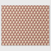 虹色の花のベビーシャワー 男女兼用 女の子 ラッピングペーパー (フラット)