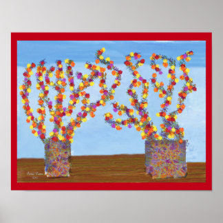 虹色の花ポスター ポスター