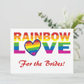 虹色の花嫁の歓迎会 / 花嫁のためのパーティー 招待状 (スタンド正面)