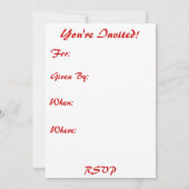 虹色の花嫁の歓迎会 / 花嫁のためのパーティー 招待状 (裏面)