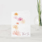 虹色の花悔やみや弔慰ありがとう サンキューカード (正面)