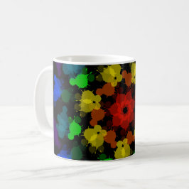 虹色の花 コーヒーマグカップ