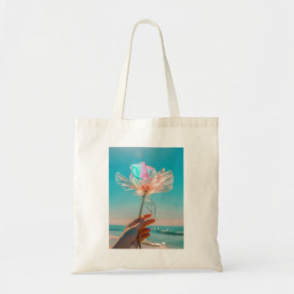 虹色の花 トートバッグ