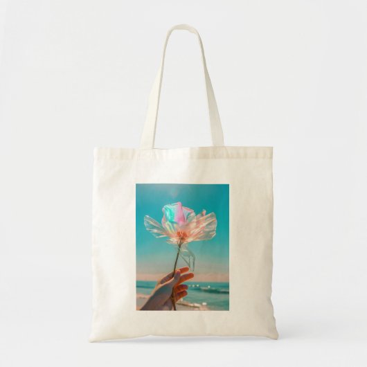 虹色の花 トートバッグ (正面)