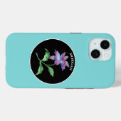 虹色の花 ブラックサークル 名前 Case-Mate iPhoneケース (裏面 (横))