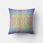 虹色の虹の装飾用クッション クッション (裏面)