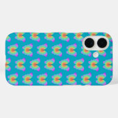 虹色の蝶パターン Case-Mate iPhoneケース (裏面 (横))