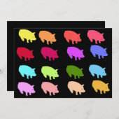 虹色の豚 招待状 (正面/裏面)