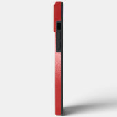 虹色の赤いテクスチャカスタムモノグラム Case-Mate iPhoneケース (裏面 / 左)