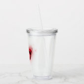 虹色の赤い蝶 アクリルタンブラー (左)