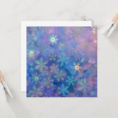 虹色の雪の結晶 カード (正面/裏面インサイチュ)